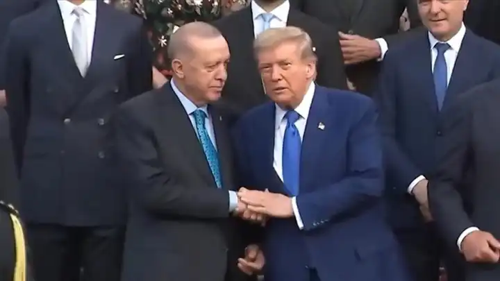 Cumhurbaşkanı Erdoğan Trump ile bir araya geldi