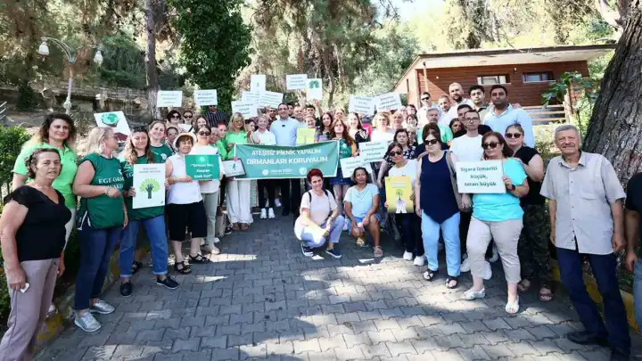 Balçova Belediyesi’nden orman yangılarına karşı ateşsiz piknik etkinliği