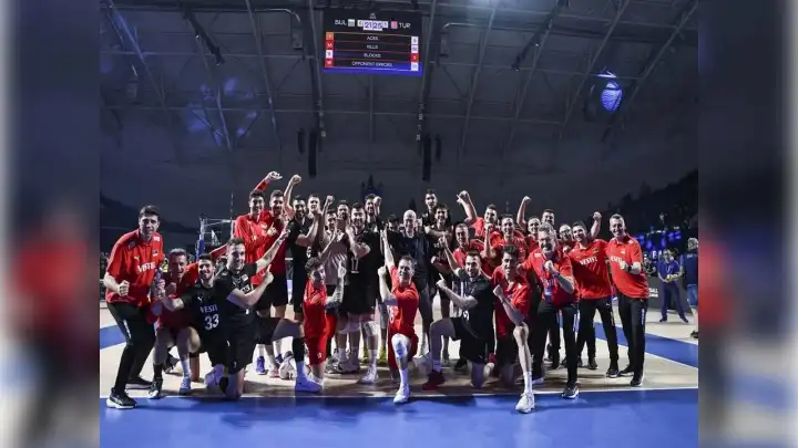 A Milli Erkek Voleybol Takımı, Bulgaristan'ı 3-0 mağlup etti