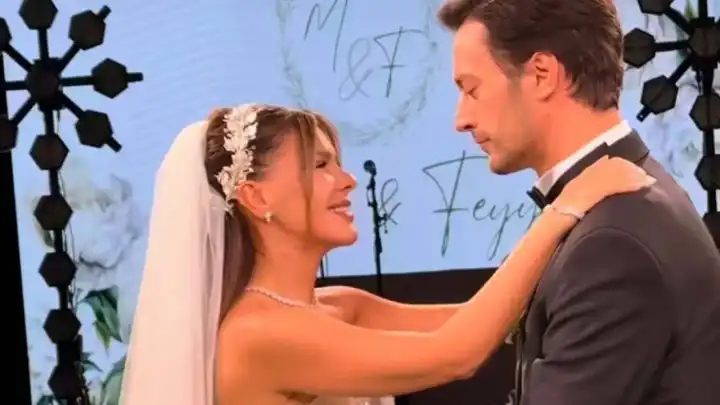 Aşklarını evlilikle taçlandırdılar: Feyyaz Şerifoğlu ve Merve Dinçkol nikah masasında