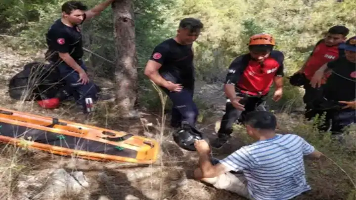 Yamaç paraşütü kazası: 1 kişi yaralandı!