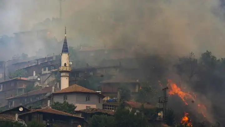 İzmir'in Ödemiş ilçesindeki orman yangınında bir kişi hayatını kaybetti