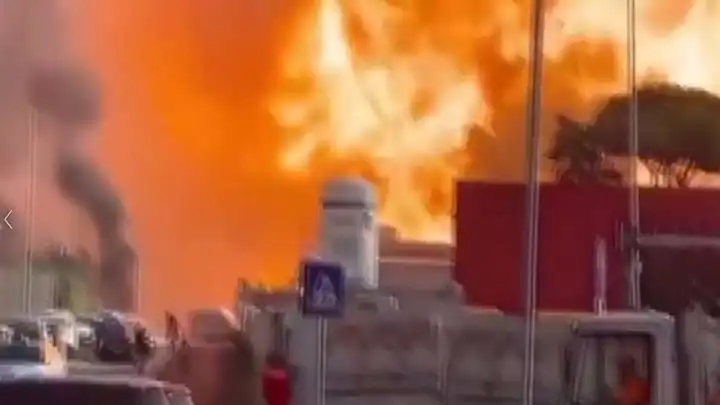 Akaryakıt istasyonunda patlama:Çok sayıda yaralı var!