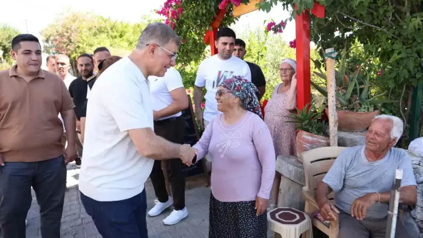 Başkan Tugay yangın bölgesinde: Elimizden gelenin en iyisini yapacağız