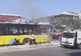 Seyir halindeki İETT otobüsü cayır cayır yandı!
