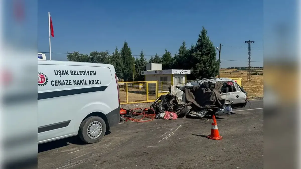Uşak&#039;ta baba ve kızını ayıran kaza! haberinin görseli