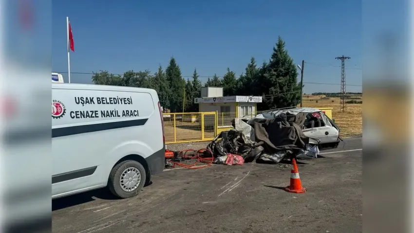 Uşak'ta baba ve kızını ayıran kaza! haberinin görseli