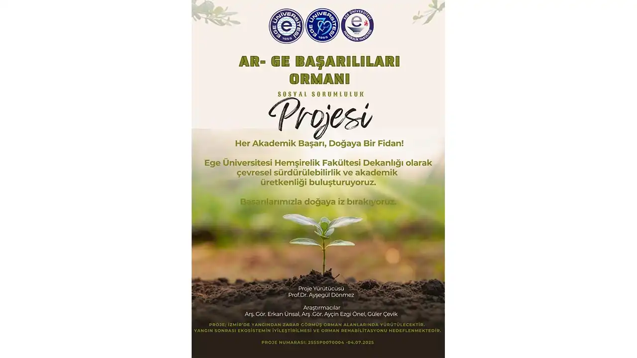 Ege’den sosyal sorumluk projesi:  Ar–Ge Başarılıları Ormanı haberinin görseli