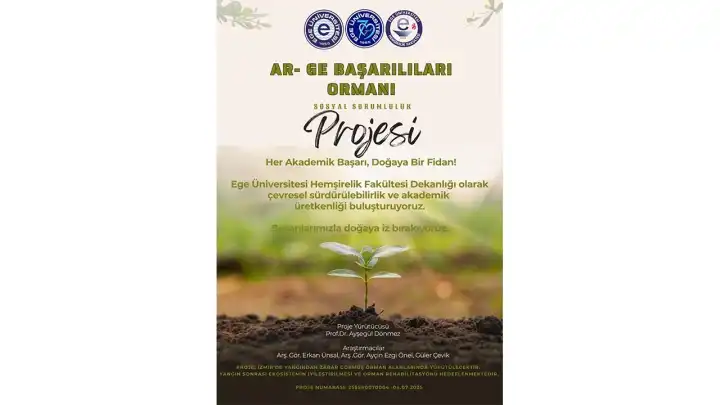 Ege’den sosyal sorumluk projesi:  Ar–Ge Başarılıları Ormanı