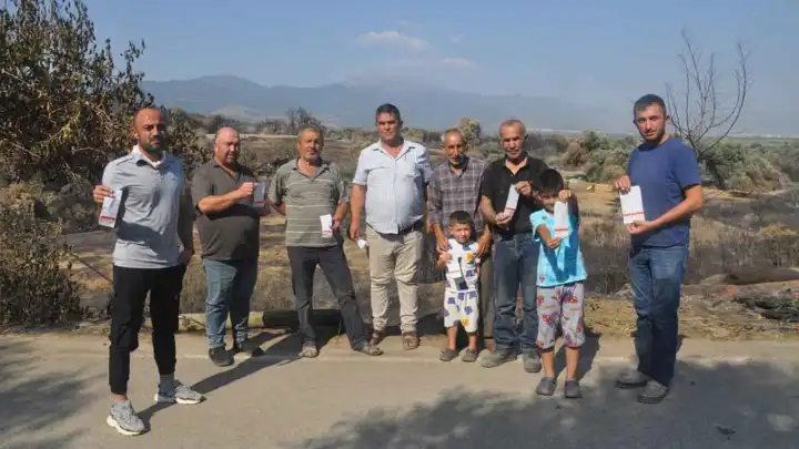 İzmir’de yangın bölgesinde su faturalarına tepki