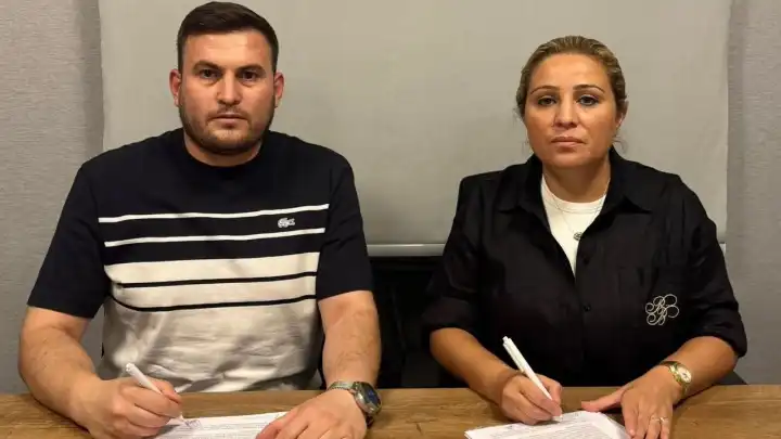 Tire 2021 FK'da başkanlık değişti! Hüma Yüksel bayrağı Özkan Karadaş’a devretti!