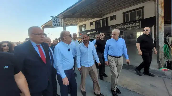 Özdağ’dan Otokent’e geçmiş olsun ziyareti haberinin görseli