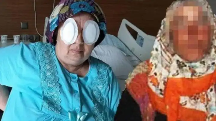 Şizofreni hastası kadın, yatak bağımlı kadının gözlerini oydu!