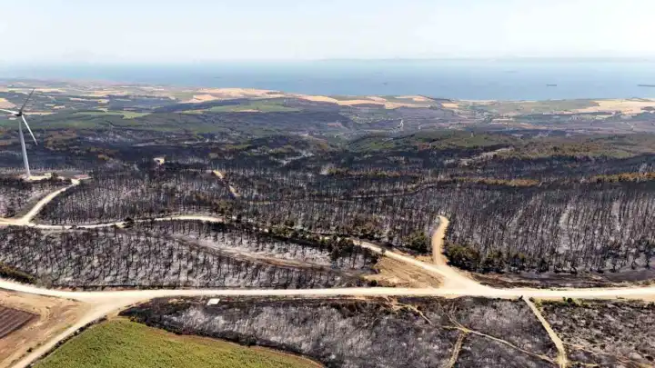 Tekirdağ Şarköy’deki orman yangını 45,5 saat sonra kontrol altına alındı