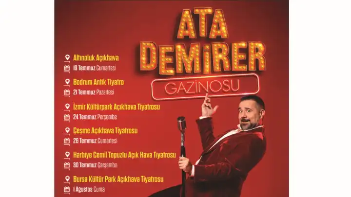 Ata Demirer Gazinosu 2 yaz turnesinde: İzmir ve Çeşme’de kahkaha dolu geceler