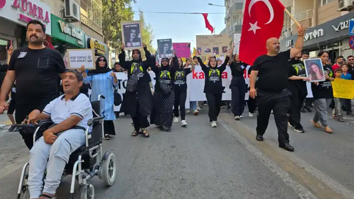 Ayşe Tokyaz için Hatay'da pankartlı yürüyüş