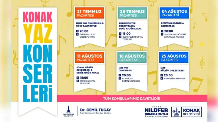 Konak’ta sanat dolu yaz: Sıcak yaz ayları müzikle güzelleşecek! 