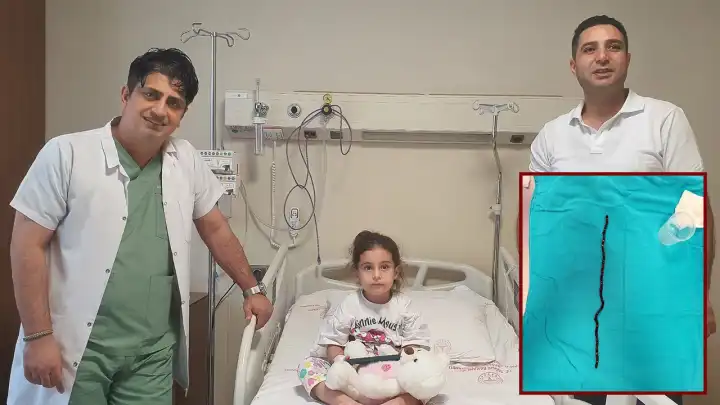 Minik Berfin'in midesinden 66 mıknatıs boncuk çıktı