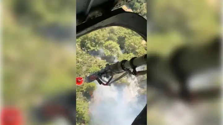 Antalya Kaş'ta orman yangını!