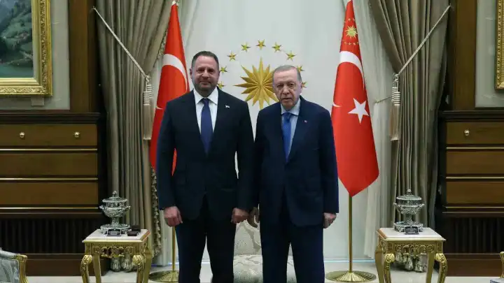 Cumhurbaşkanı Erdoğan, Ukrayna Devlet Başkanlığı Ofisi Başkanı ile görüştü