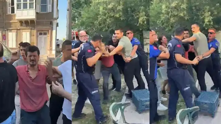 İzmir’de seyyar satıcı zabıta ekipleri tarafından sokak ortasında darp edildi
