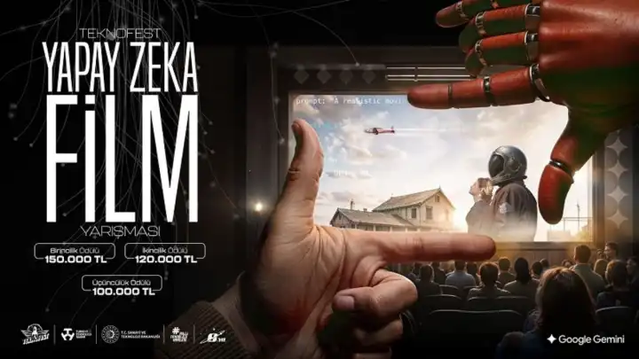 Yapay zekâyla kısa film çek, TEKNOFEST’te 150 bin tl ödül kazan!