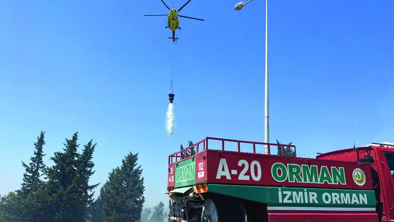 İzmir Buca'da orman yangını