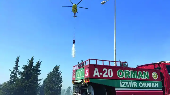 İzmir Buca'da orman yangını