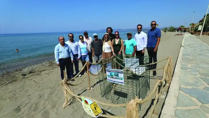 İzmir'de caretta caretta yumurtalarına koruma