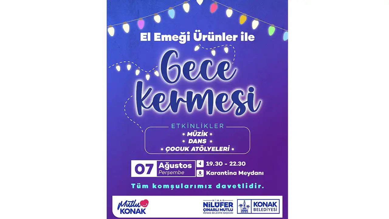 Kadınların emekleri gece kermesi ile buluşuyor