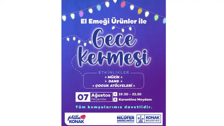 Kadınların emekleri gece kermesi ile buluşuyor