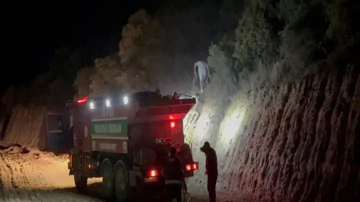 Turgutlu'da orman yangını : Büyümeden söndürüldü!