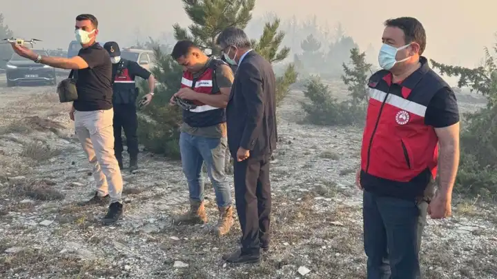 Kütahya Dumlupınar'da soğutma çalışmaları sürüyor