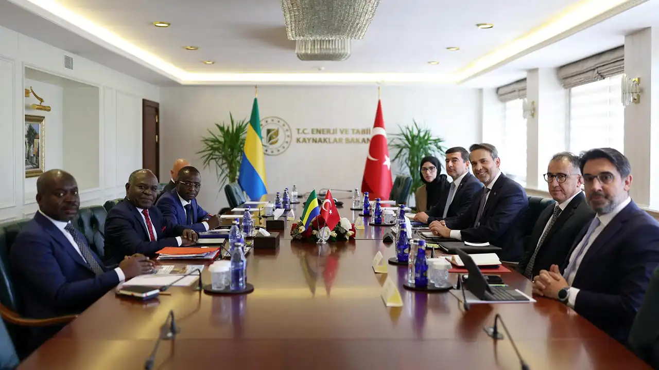 Alparslan Bayraktar Gabonlu Bakanlar ile enerji yatırımlarını görüştü