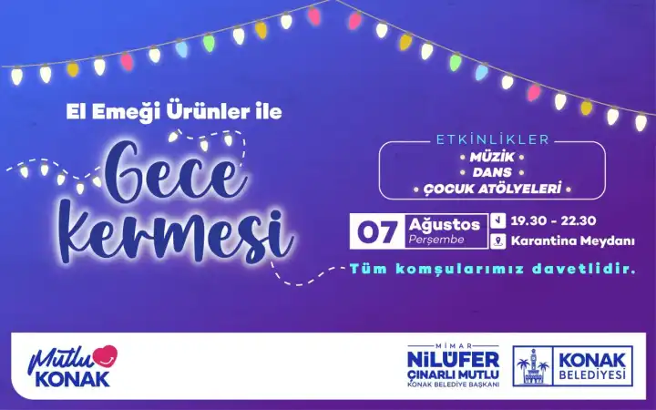 Konak’ta kadınların el emeği ‘Gece Kermesi’nde buluşuyor