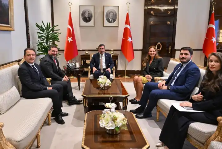 Cumhurbaşkanı Yardımcısı Cevdet Yılmaz, Hepsiburada CEO’su Mikheil Lomtadze’yi kabul etti