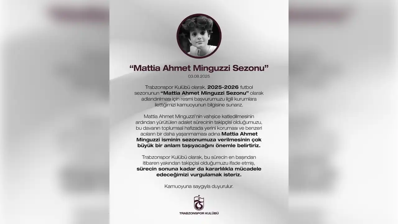 Trabzonspor'dan Mattia Ahmet Minguzzi başvurusu