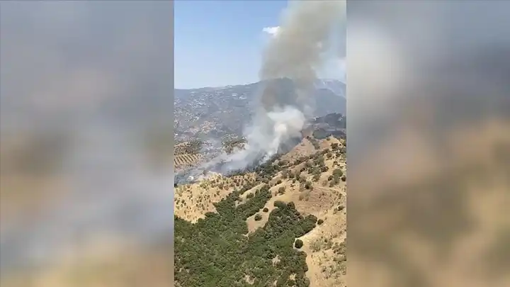 Aydın’da tarım arazisinde yangın: Havadan ve karadan müdahale sürüyor