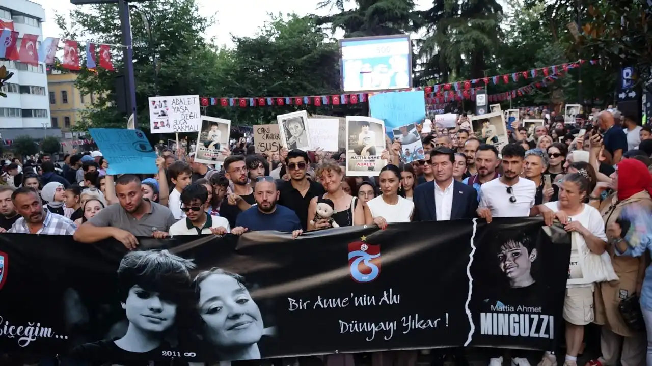 Trabzon,  Mattia Ahmet Minguzzi için yürüdü