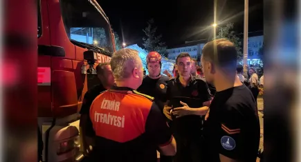 İzmir İtfaiyesi Balıkesir’i yalnız bırakmadı