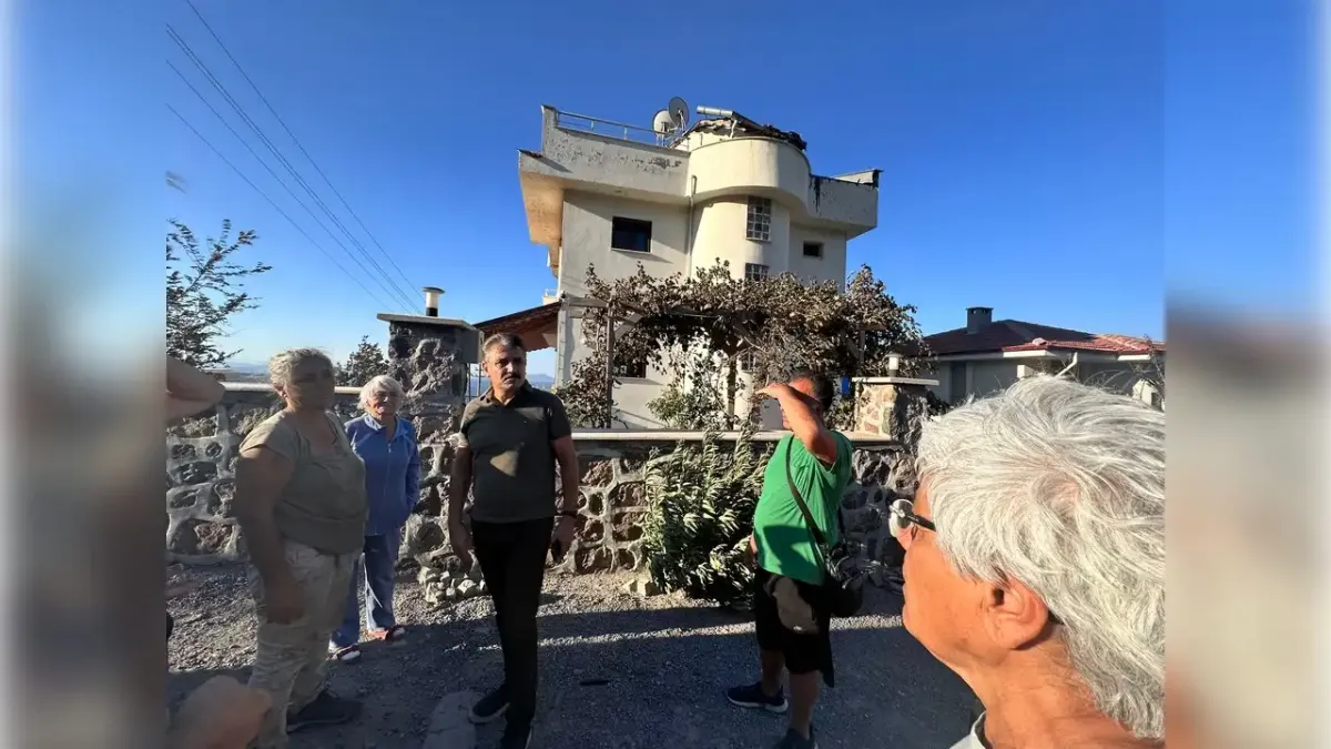Kırgöz açıkladı: Yangında 2 ev zarar gördü haberinin görseli