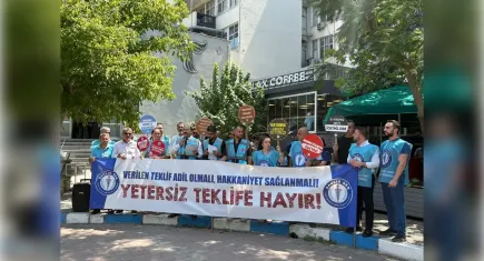 Sağlıkçılar, Yetersiz Teklife Hayır eylemimde buluştu