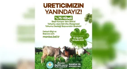 Manisalı üreticiye Büyükşehir desteği