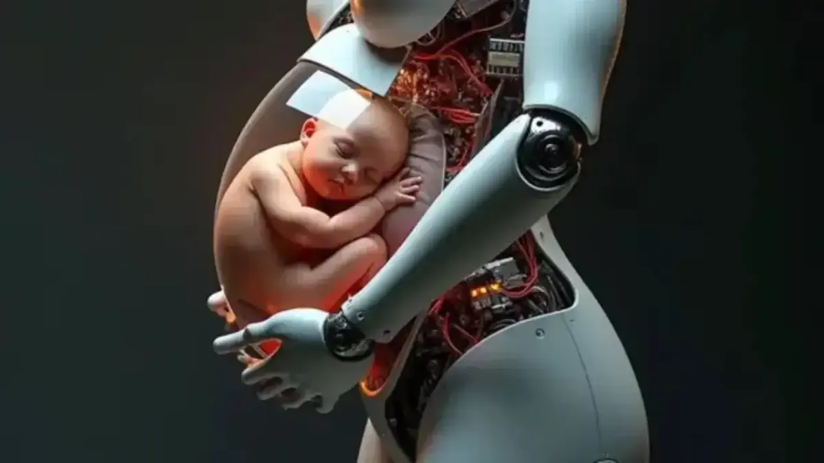 Çin’den tarihi adım: Hamile robotu tanıtıldı! Robotlar artık çocuk doğurabilecek haberinin görseli