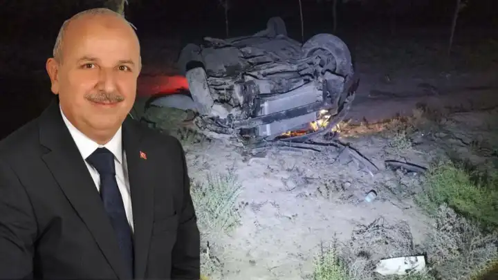 Kırıkkale Keskin Belediye Başkanı ölümden döndü! Yola fırlayan eşek kazaya neden oldu