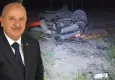 Kırıkkale Keskin Belediye Başkanı ölümden döndü! Yola fırlayan eşek kazaya neden oldu