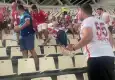 Atina tribünlerinde Samsunspor rüzgarı: Taraftarlar sadece coşku değil, örnek davranışla gündemde!