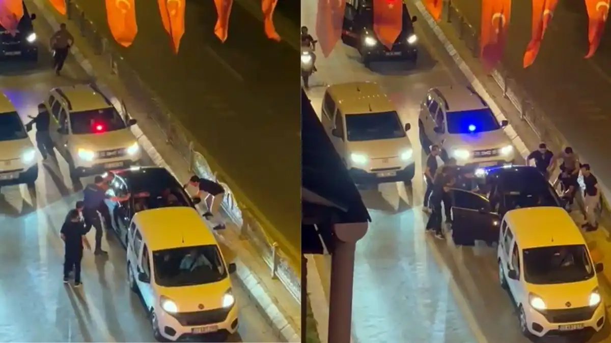 Edirne’de polis takibinden kaçamayan araçta 6 kaçak göçmen yakalandı haberinin görseli