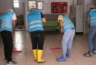 Kayseri'de denetimli serbestlik yükümlüleri okulları yeni döneme hazırladı