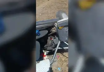 Kız istemeye giden damat kazada yaralandı